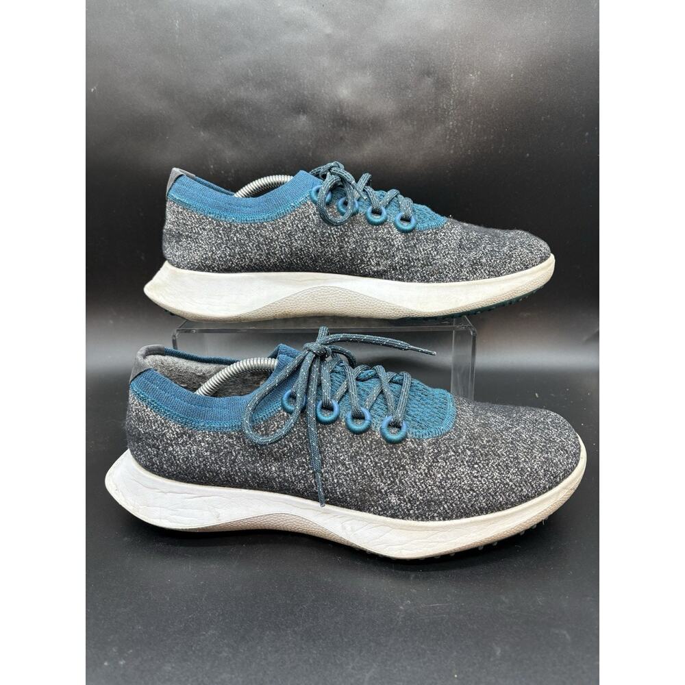 Allbirds Wool Dasher Mizzle Mens 12.5 Grey Blue Running Shoes